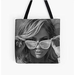 Jennifer Lopez All Over Print Tote Bag
