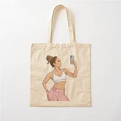Jennifer Lopez Confident Fitness Style Cotton Tote Bag