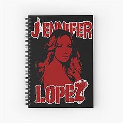 Retro Style Jennifer Lopez Spiral Notebook