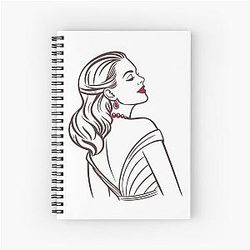 Elegant Silhouette Inspired by Jennifer Lopez Notebook