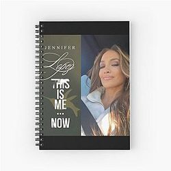 Jennifer Lopez - This Is Me Now Inspired Aesthetic Portrait Spiral Notebook