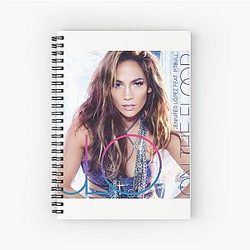 Jennifer Lopez Bold Dance Pop Aesthetic Spiral Notebook