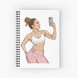 Jennifer Lopez Confident Fitness Style Notebook