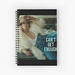 Jennifer Lopez Stylish Glamorous Pop Art Fashion Design Spiral Notebook