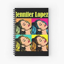 Shabby Jennifer Lopez Pop Spiral Notebook