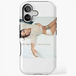 Jennifer Lopez - Elegant Retro Pop Aesthetic Design iPhone Case