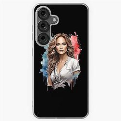 Jennifer Lopez Watercolor Portrait Samsung Galaxy Soft Case
