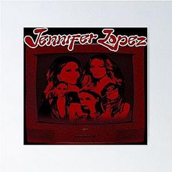 Vintage Grunge Jennifer Lopez Poster