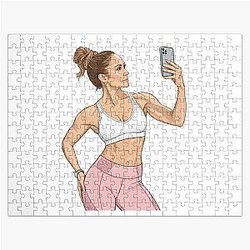Jennifer Lopez - Confident Fitness Style Jigsaw Puzzle