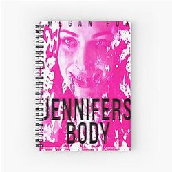 Art Print Jennifer's Body Pink Spiral Notebook
