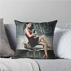 Hell Yes Jennifers Body Throw Pillow