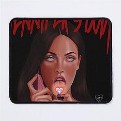 Jennifer's Body: Black Background Check Mouse Pad
