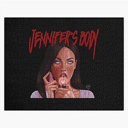Jennifer's Body Black Background Check Jigsaw Puzzle