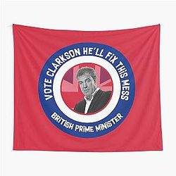Jeremy Clarkson Prime Minister
Funny Gifts
Clarkson For King Tapestry