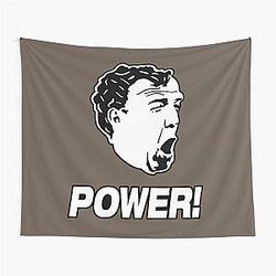 Jeremy Clarkson Power face Tapestry