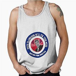 Jeremy Clarkson Prime Minister 
Clarkson Funny Gifts 
Clarkson For King Tank Top