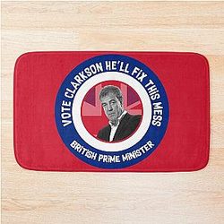 Jeremy Clarkson Prime Minister - Clarkson Funny Gifts - Clarkson For King Bath Mat