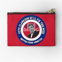 Jeremy Clarkson Prime Minister - Funny Gifts Clarkson for King Zipper Pouch