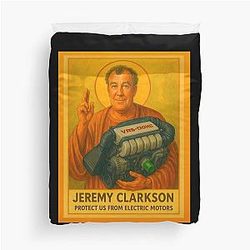 Jeremy Clarkson Protects from Electric Motors Duvet Cover