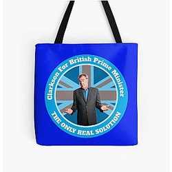 Jeremy Clarkson t shirt Vote Jeremy Clarkson All Over Print Tote Bag
