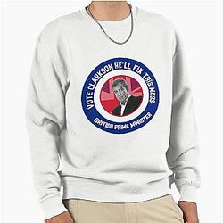 Jeremy Clarkson Prime Minister - Clarkson Funny Gifts - Clarkson For King Pullover Sweatshirt