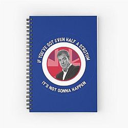 Jeremy Clarkson Prime Minister - Clarkson Funny Gifts Spiral Notebook