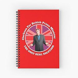Jeremy Clarkson t shirt Spiral Notebook