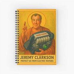 Jeremy Clarkson Protects from Electric Motors Notebook
