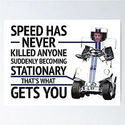 Speed Jeremy Clarkson Quote Poster