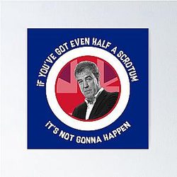 Jeremy Clarkson Funny Gifts Clarkson For King Poster
