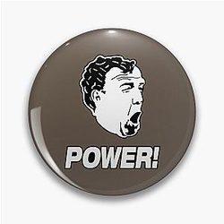 Jeremy Clarkson Power face Pin