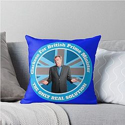Jeremy Clarkson T Shirt - Vote Jeremy Clarkson Throw Pillow