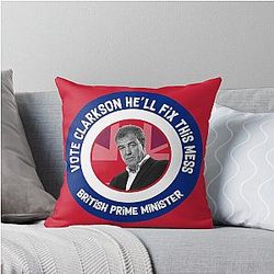 Jeremy Clarkson Prime Minister Clarkson Funny Gifts Clarkson King Throw Pillow