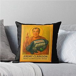 Jeremy Clarkson Protects from Electric Motors Throw Pillow