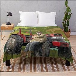 Jeremy Clarkson Farm Throw Blanket