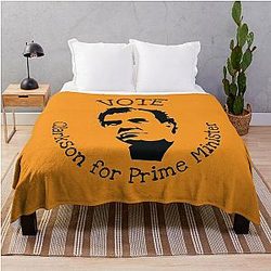 Jeremy Clarkson British Prime Minister T-Shirt - Vote Clarkson Throw Blanket