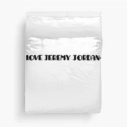 I Love Jeremy Jordan Duvet Cover