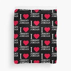 I Love Jeremy Jordan Duvet Cover