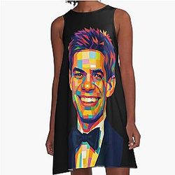 Pop Art Jeremy Jordan A Line Dress