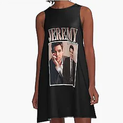Women Jeremy Jordan Retro Vintage A-Line Dress