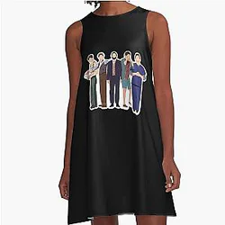 Music Vintage Retro Jeremy Jordan's A-Line Dress For Music Fans Gifts