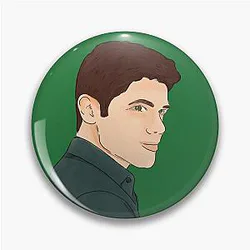 Jeremy Jordan watercolor pin