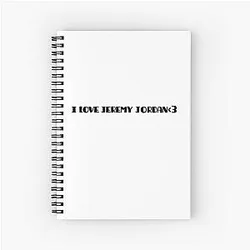 I Love Jeremy Jordan Spiral Notebook