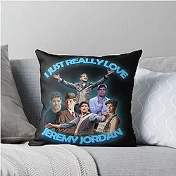 I Just Love Jeremy Jordan Throw Pillow