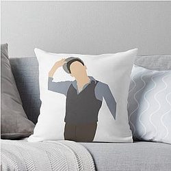 Jeremy Jordan Newsies Sticker Throw Pillow