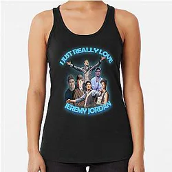 I Just Love Jeremy Jordan Racerback Tank