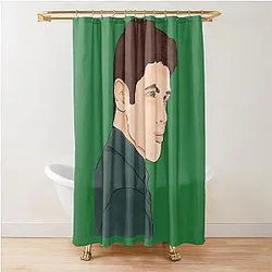 Jeremy Jordan Watercolor Shower Curtain