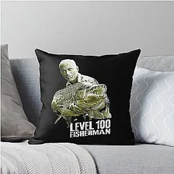 Jeremy Wade Level 100 Fisherman, designs Classic Throw Pillow