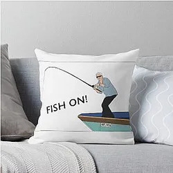 Jeremy Wade Fish On Throw Pillow
