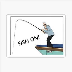 Jeremy Wade Fish On! Sticker